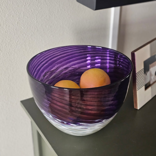 Spiral Bowl - Rosetree Blown Glass Studio and Gallery