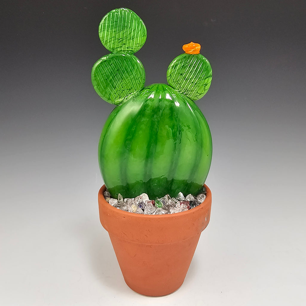 Potted Glass Cactus - Rosetree Blown Glass Studio and Gallery