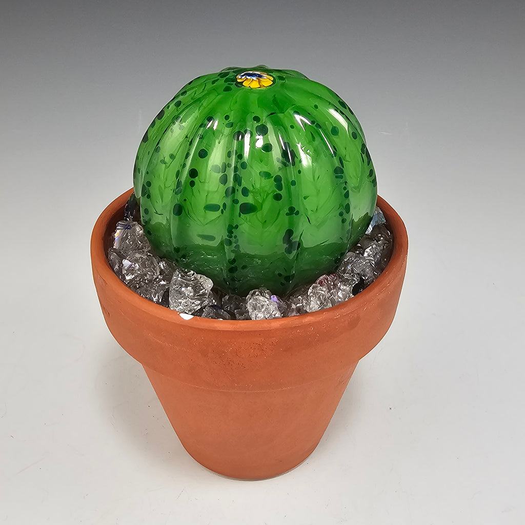 Potted Glass Cactus - Rosetree Blown Glass Studio and Gallery