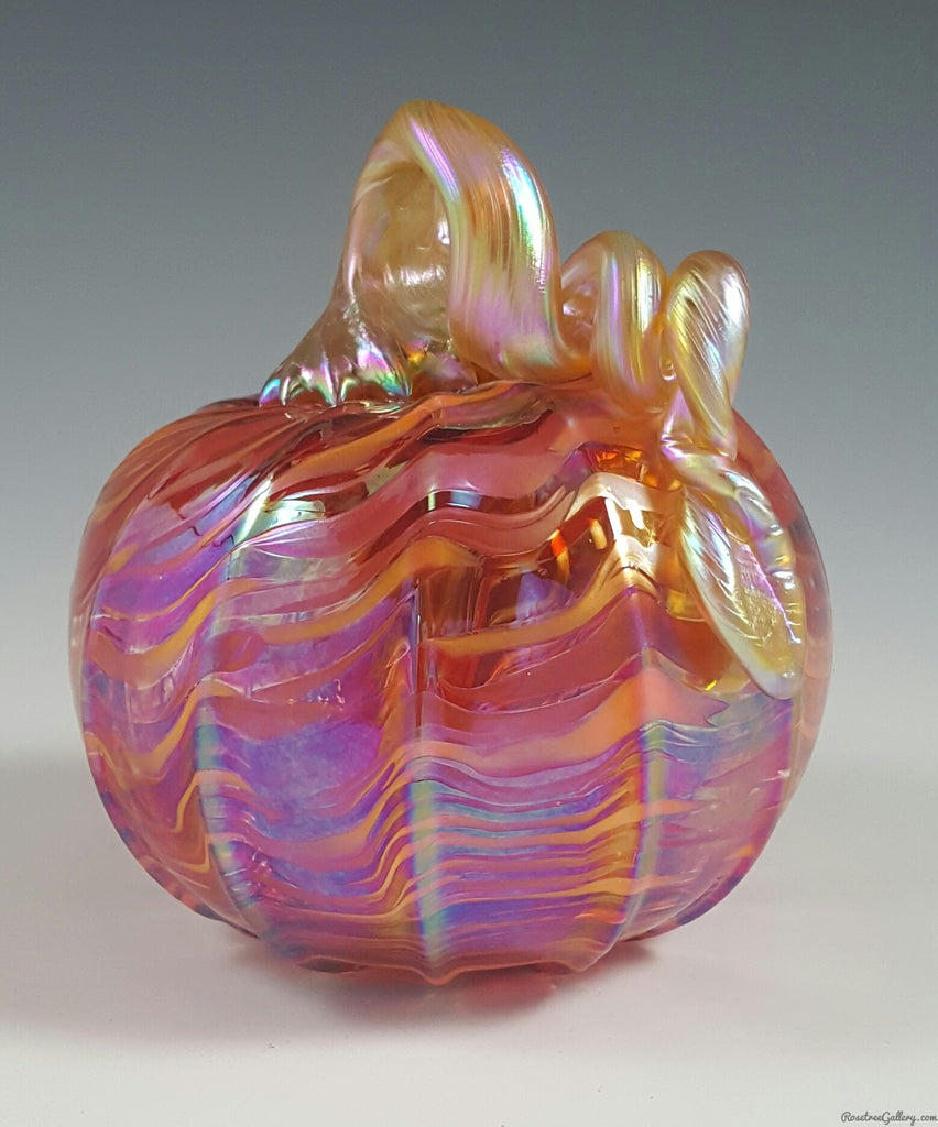 Iridescent Pumpkins - Rosetree Blown Glass Studio and Gallery | New Orleans