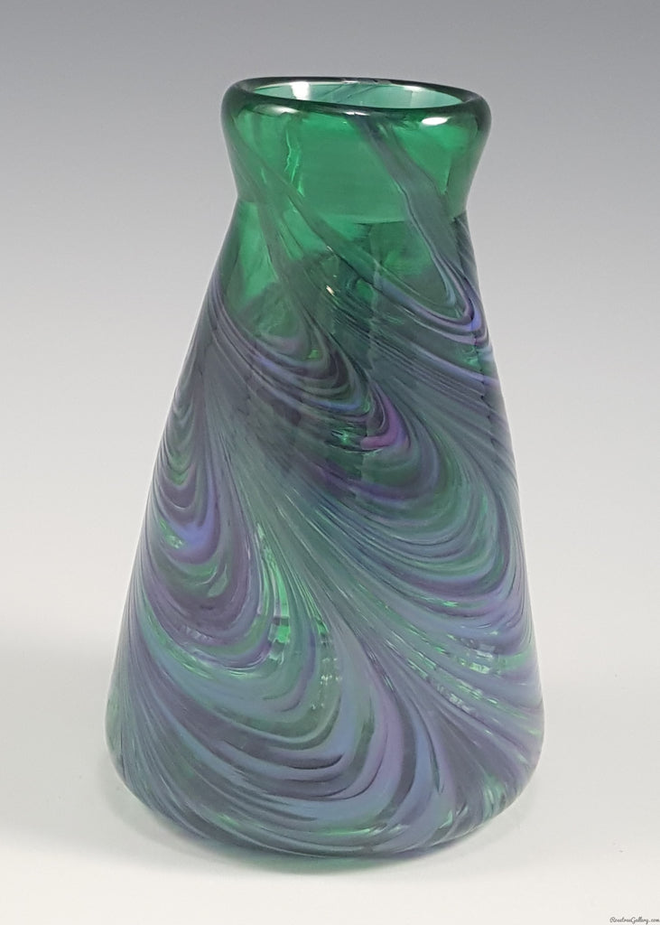 Double Angle Vase - Rosetree Blown Glass Studio and Gallery | New Orleans