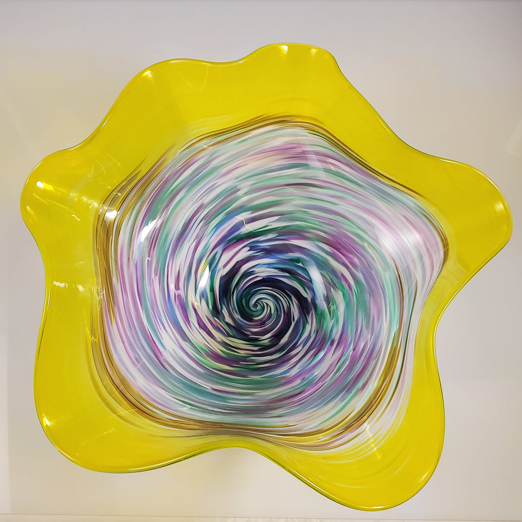 Fluted Primo Bowl - Rosetree Blown Glass Studio and Gallery | New Orleans