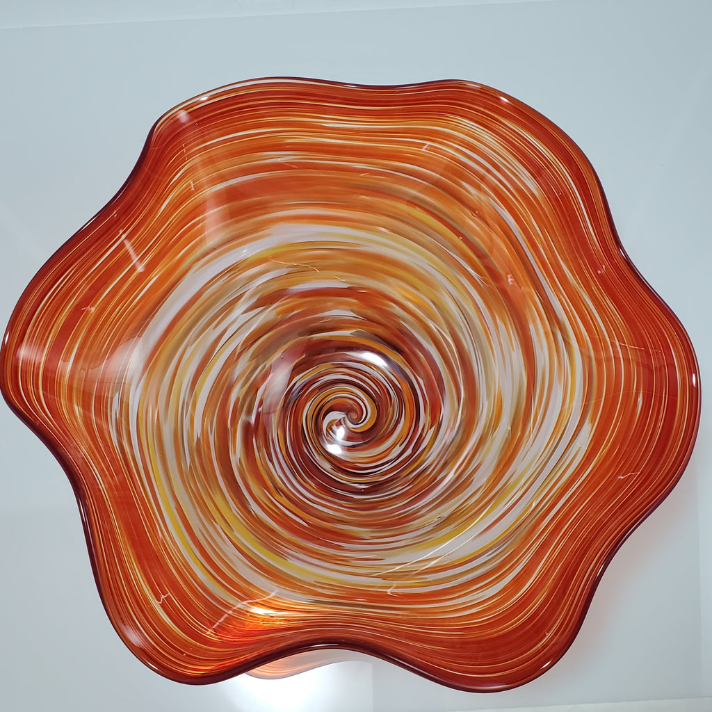 Fluted Primo Bowl - Rosetree Blown Glass Studio and Gallery | New Orleans
