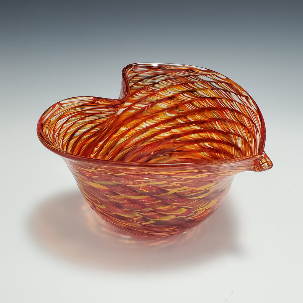 Heart Bowl - Rosetree Blown Glass Studio and Gallery