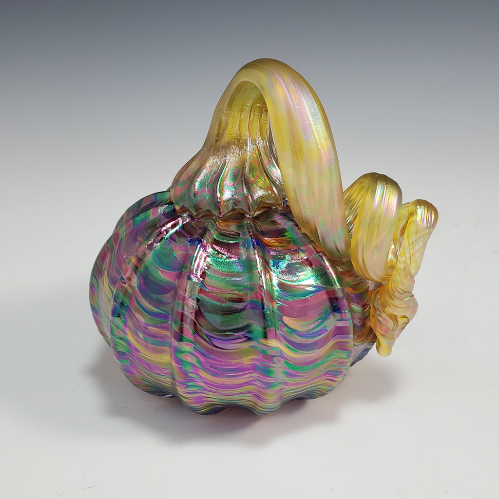 Iridescent Pumpkins - Rosetree Blown Glass Studio and Gallery