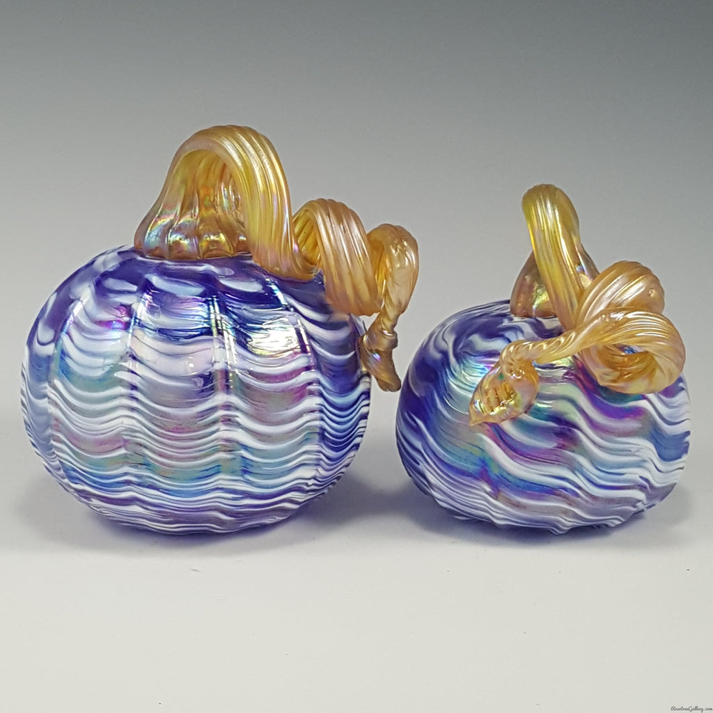 Iridescent Pumpkins - Rosetree Blown Glass Studio and Gallery | New Orleans