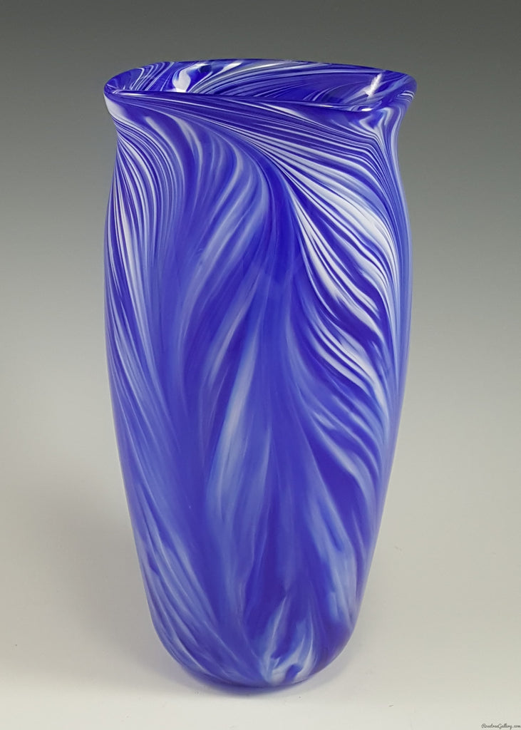 Peacock Vase - Rosetree Blown Glass Studio and Gallery | New Orleans