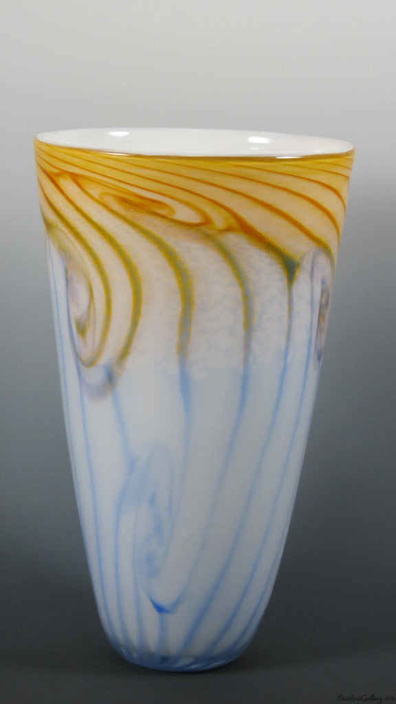 Two-Tone Cone Vase - Rosetree Blown Glass Studio and Gallery | New Orleans