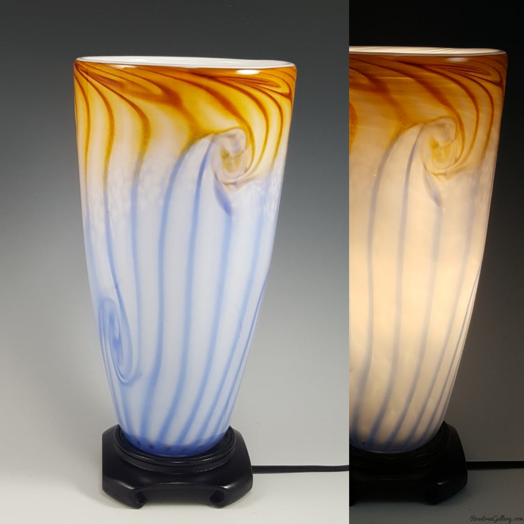 Tall Uplight - Rosetree Blown Glass Studio and Gallery | New Orleans