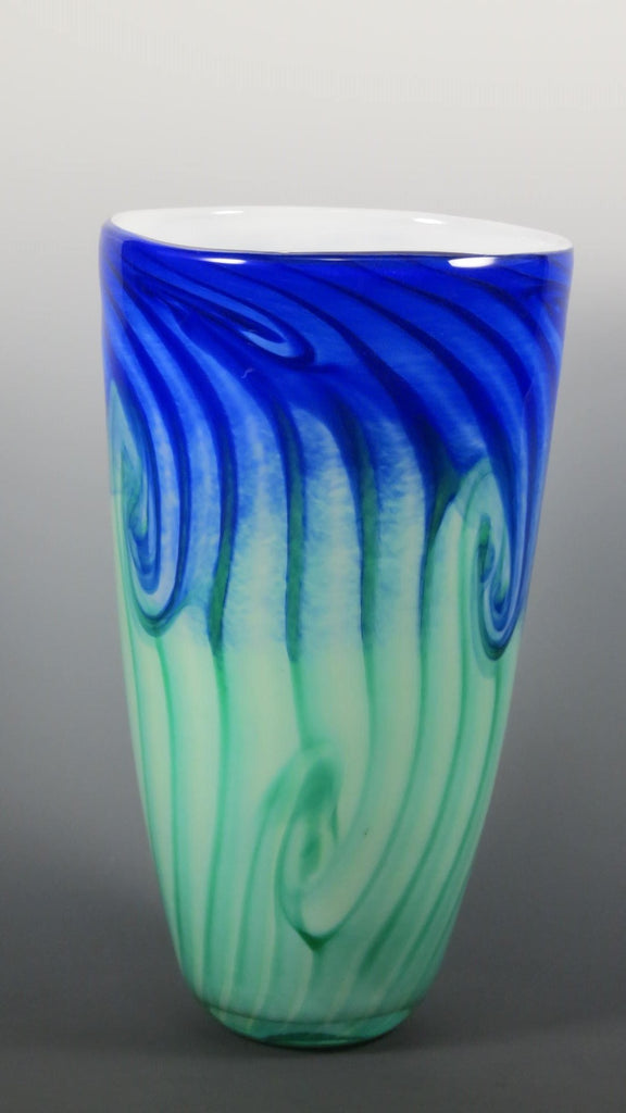 Two-Tone Cone Vase - Rosetree Blown Glass Studio and Gallery | New Orleans