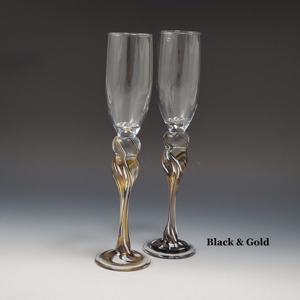 Champagne Glass - Rosetree Blown Glass Studio and Gallery | New Orleans