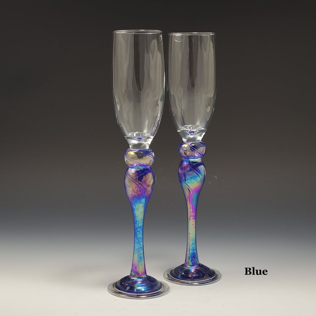 Champagne Glass - Rosetree Blown Glass Studio and Gallery | New Orleans