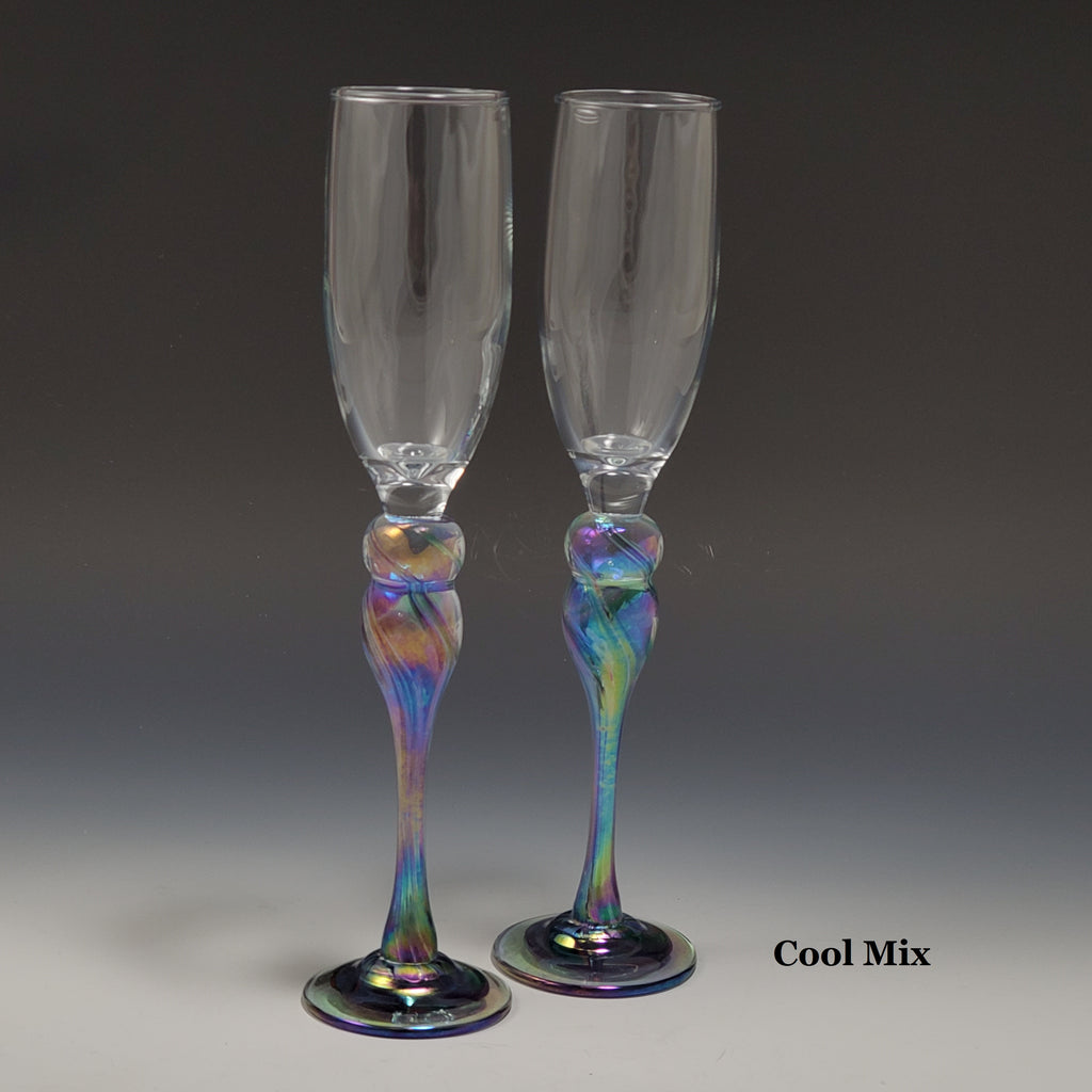 Champagne Glass - Rosetree Blown Glass Studio and Gallery | New Orleans