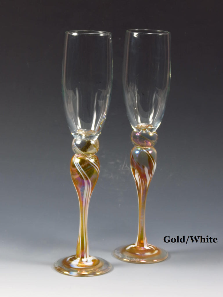 Champagne Glass - Rosetree Blown Glass Studio and Gallery | New Orleans