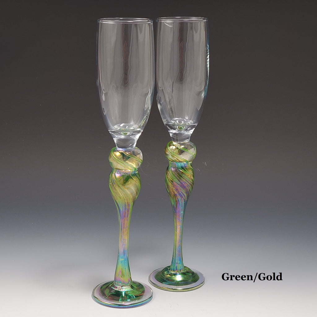 Champagne Glass - Rosetree Blown Glass Studio and Gallery | New Orleans