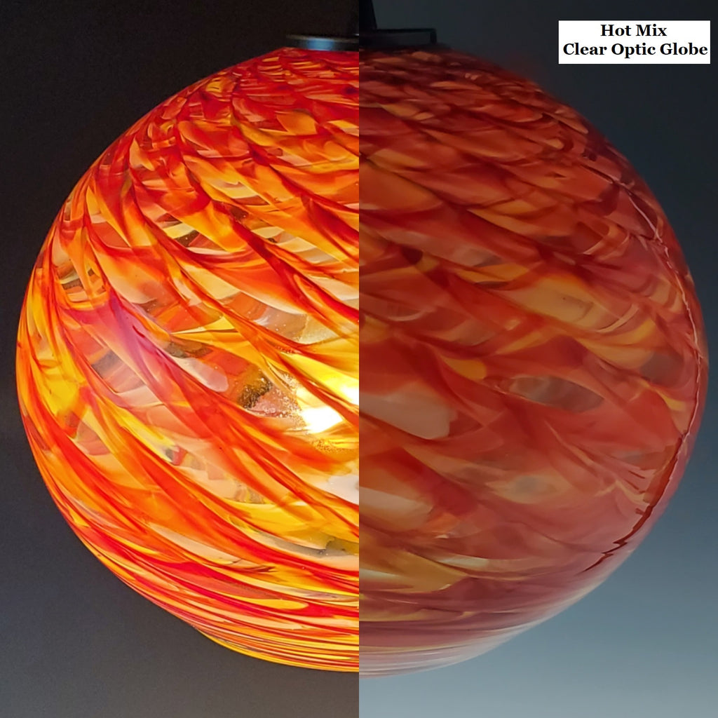 Clear Optic Pendant - Rosetree Blown Glass Studio and Gallery | New Orleans