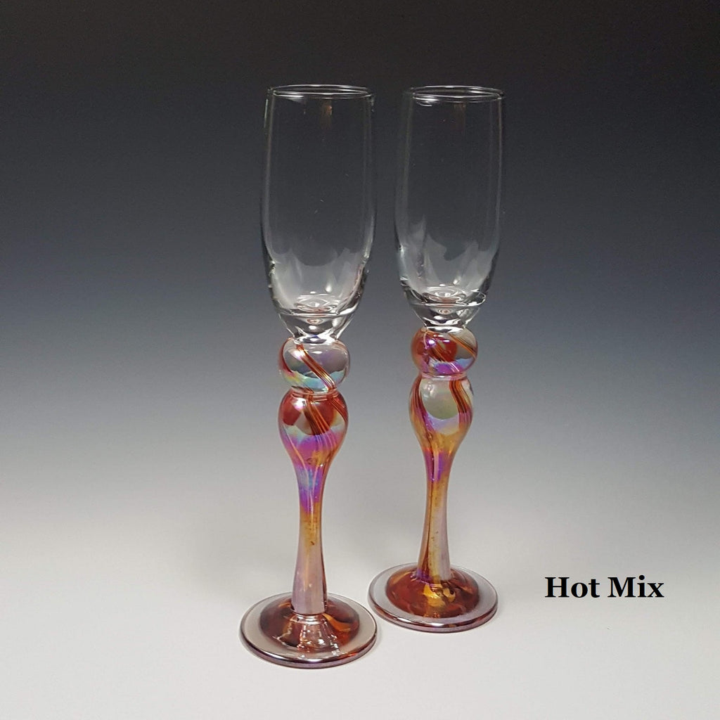 Champagne Glass - Rosetree Blown Glass Studio and Gallery | New Orleans