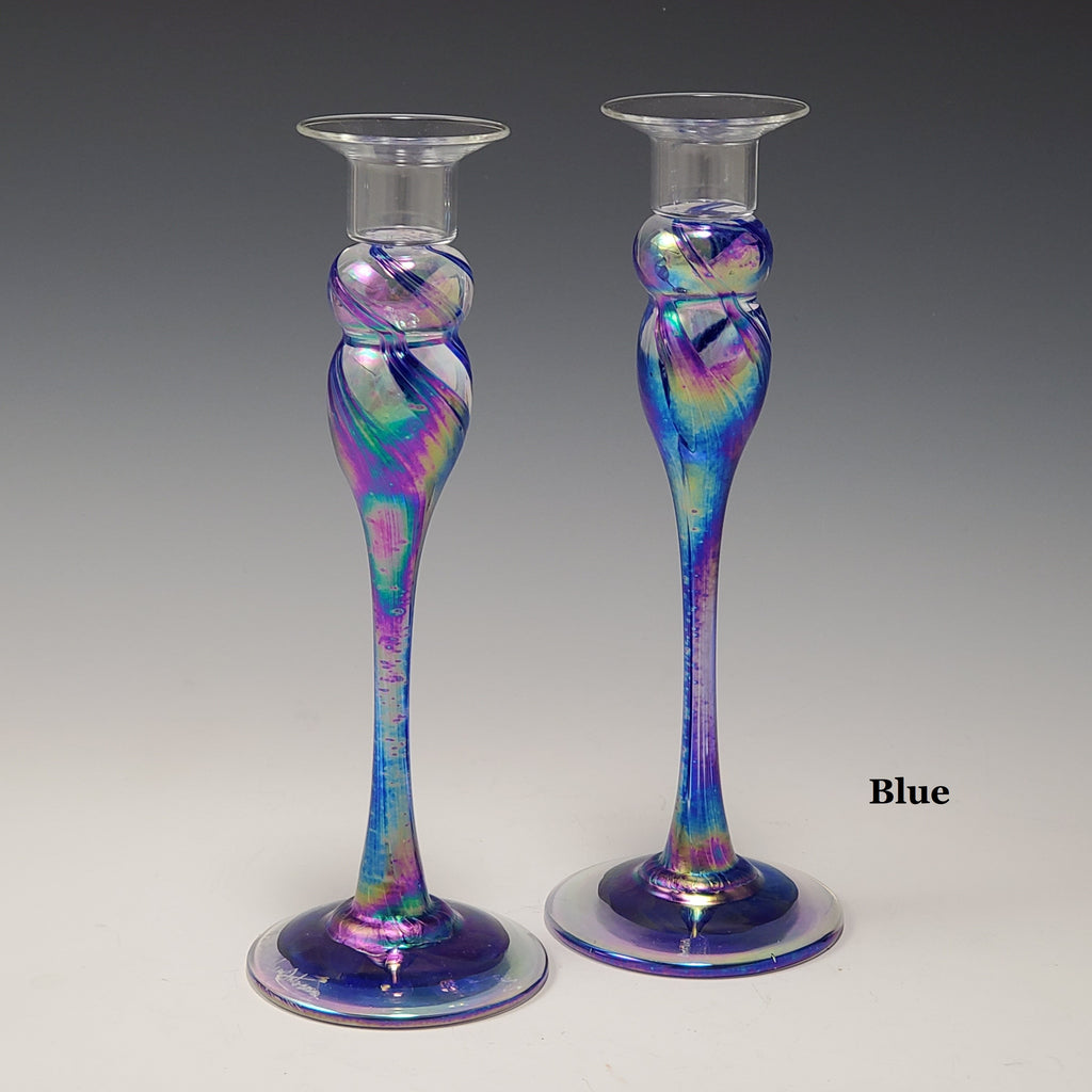 Candlestick Pair - Rosetree Blown Glass Studio and Gallery | New Orleans