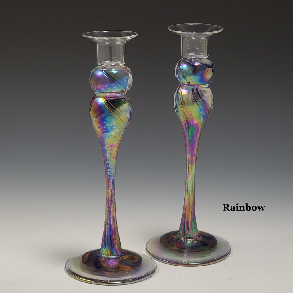 Candlestick Pair - Rosetree Blown Glass Studio and Gallery | New Orleans