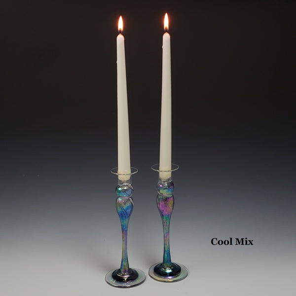 Candlestick Pair - Rosetree Blown Glass Studio and Gallery | New Orleans