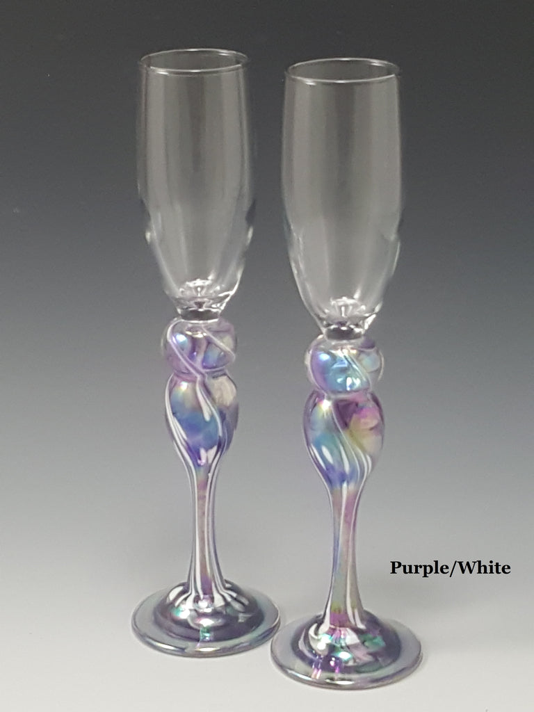 Champagne Glass - Rosetree Blown Glass Studio and Gallery | New Orleans