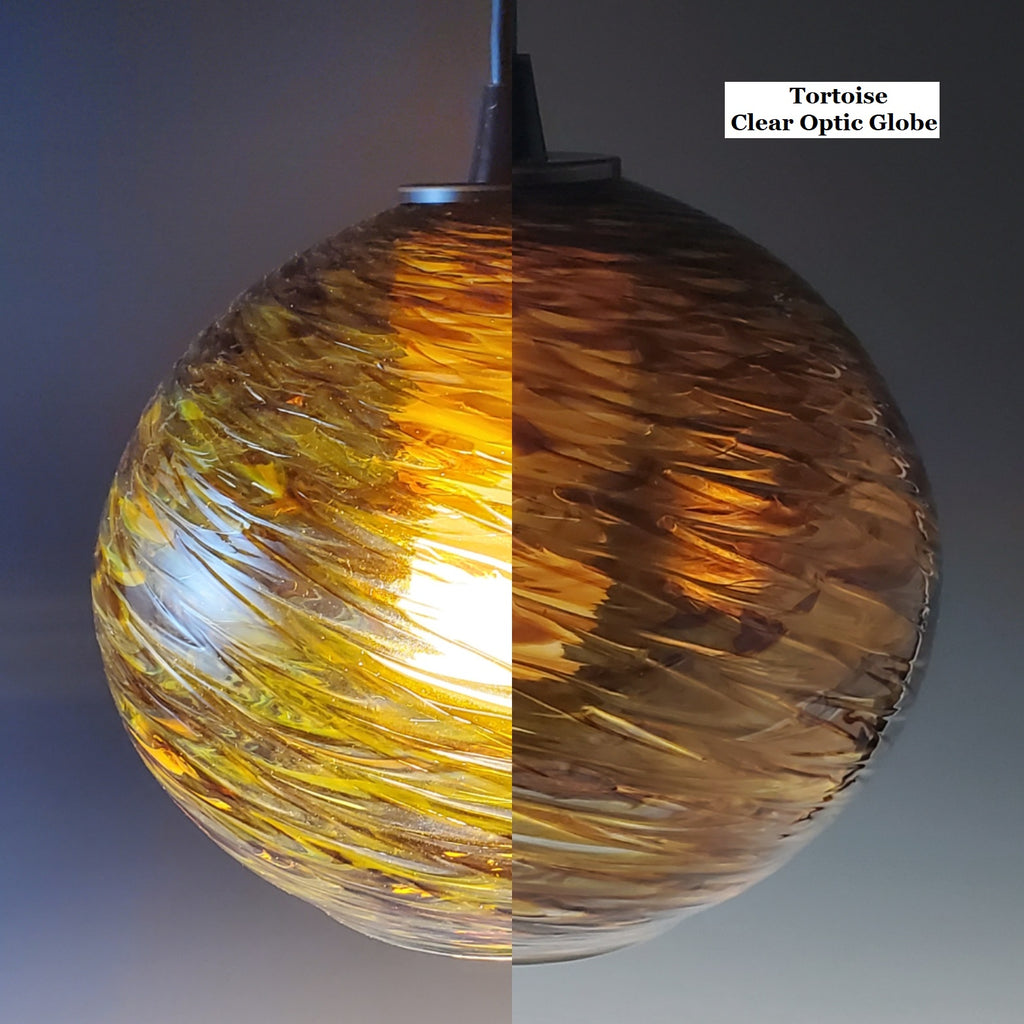 Clear Optic Pendant - Rosetree Blown Glass Studio and Gallery | New Orleans
