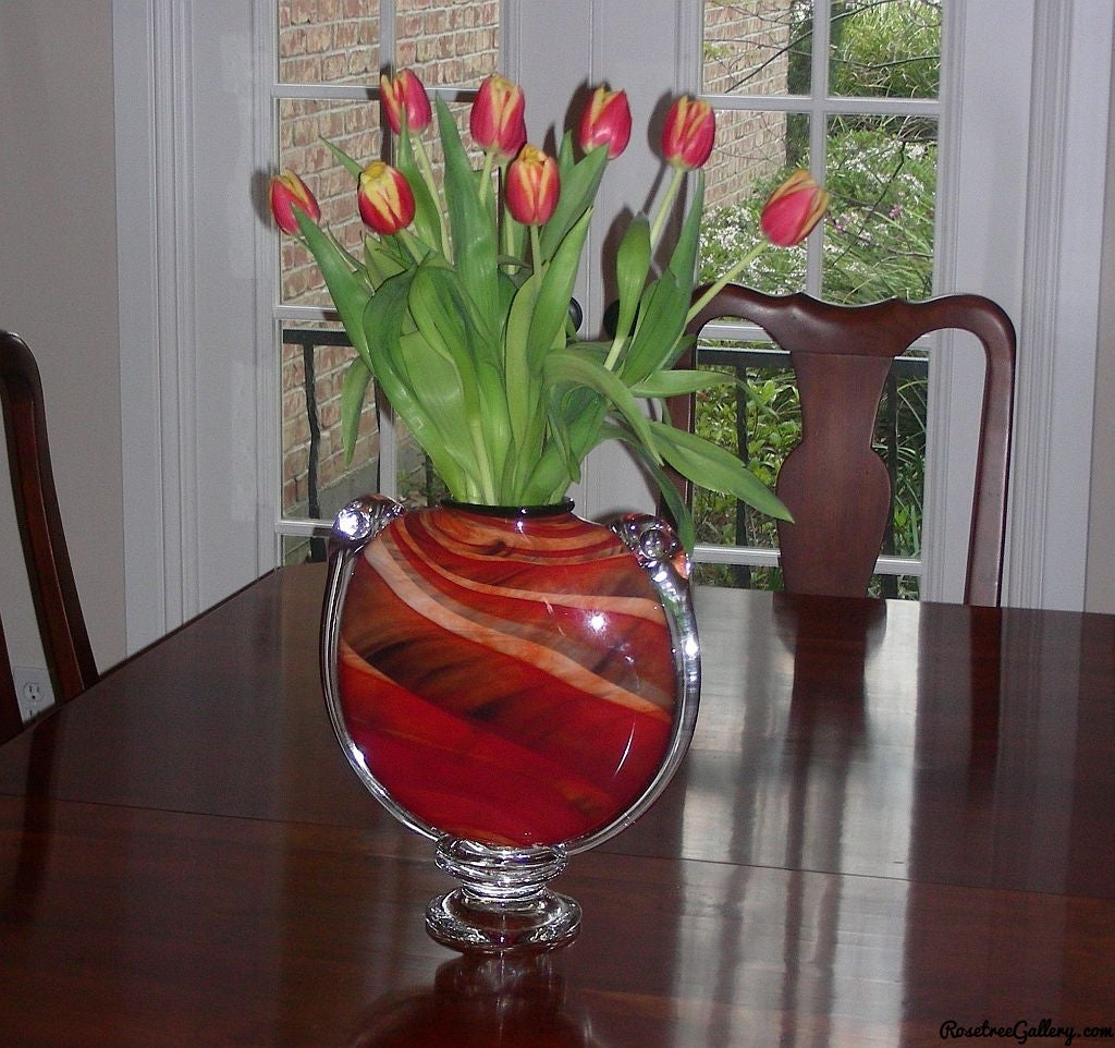 M&M Vase - Rosetree Blown Glass Studio and Gallery | New Orleans