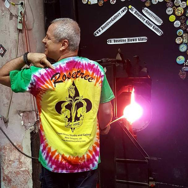 Rosetree Glass Studio T-Shirt - Rosetree Blown Glass Studio and Gallery | New Orleans