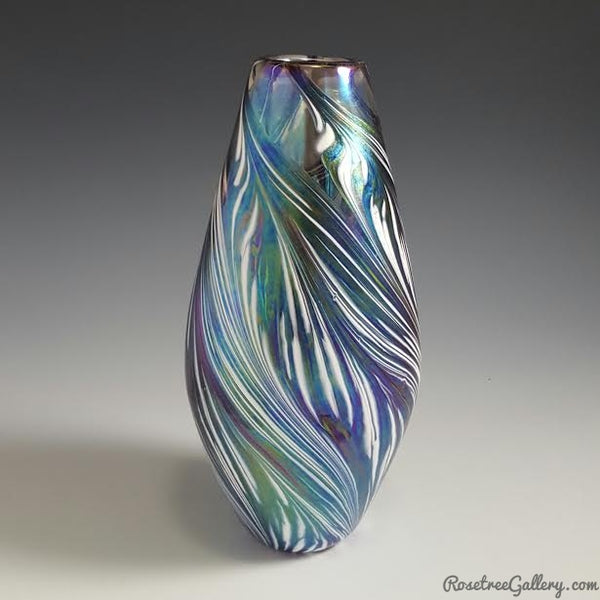 Petal Vase Narrow - Rosetree Blown Glass Studio and Gallery | New Orleans