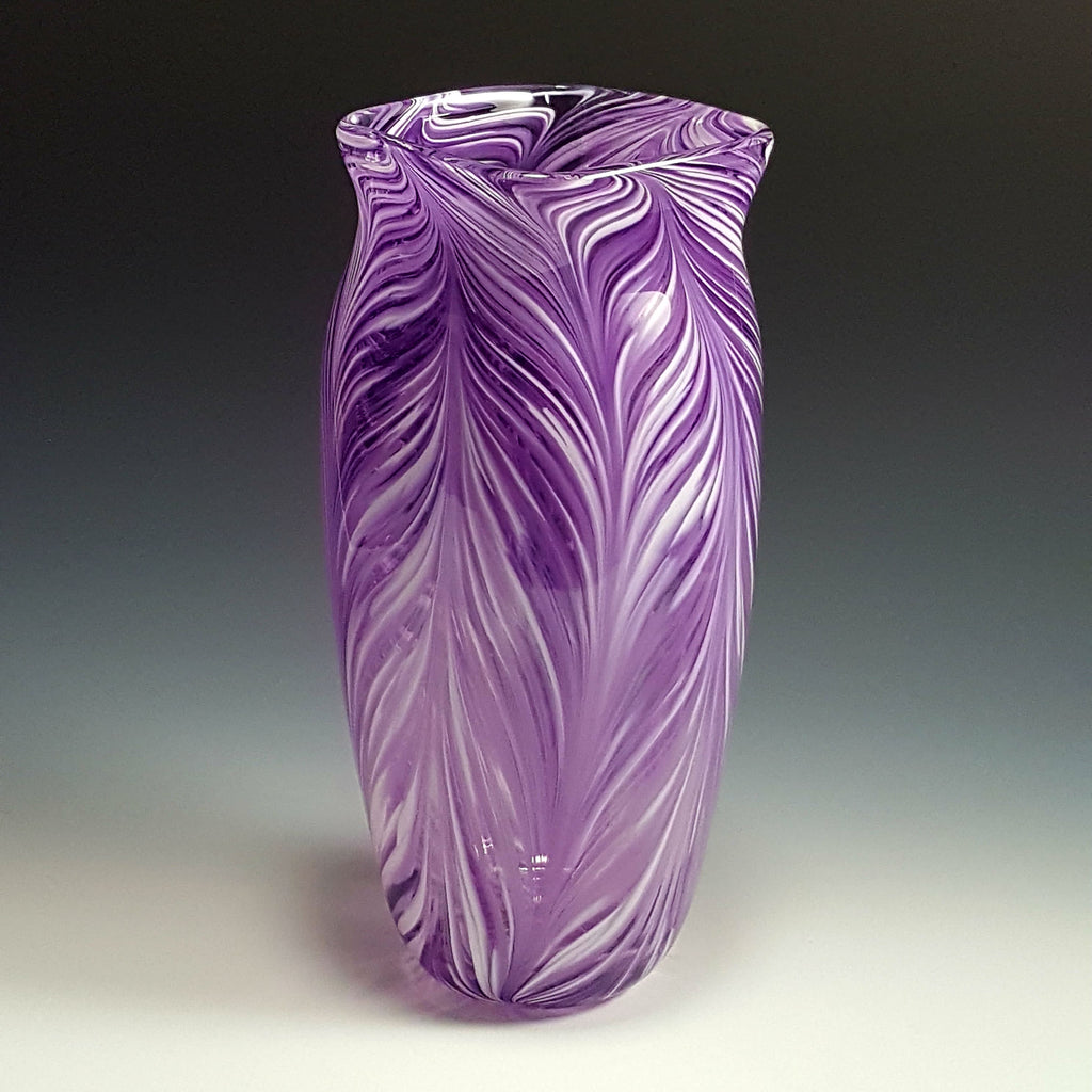 Peacock Vase - Rosetree Blown Glass Studio and Gallery | New Orleans
