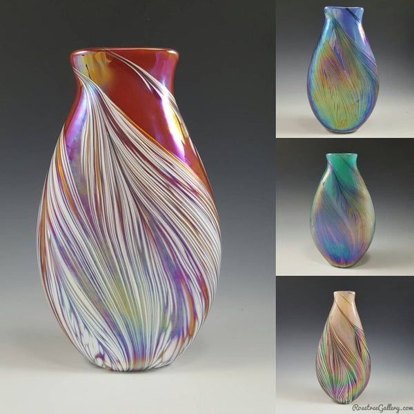 Petal Vase Flat - Rosetree Blown Glass Studio and Gallery | New Orleans