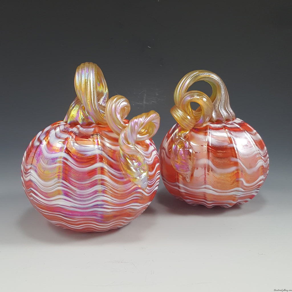 Iridescent Pumpkins - Rosetree Blown Glass Studio and Gallery | New Orleans