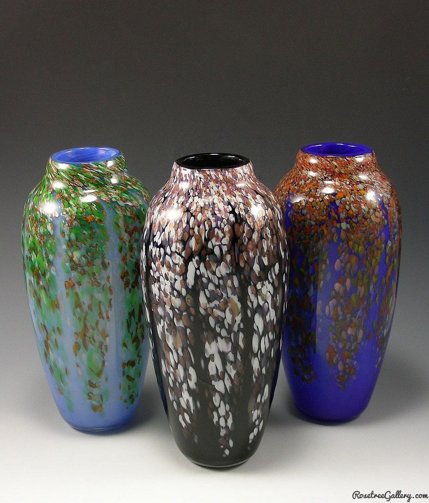 Wisteria Vases - Rosetree Blown Glass Studio and Gallery | New Orleans