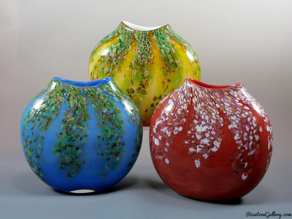 Wisteria Vases - Rosetree Blown Glass Studio and Gallery | New Orleans