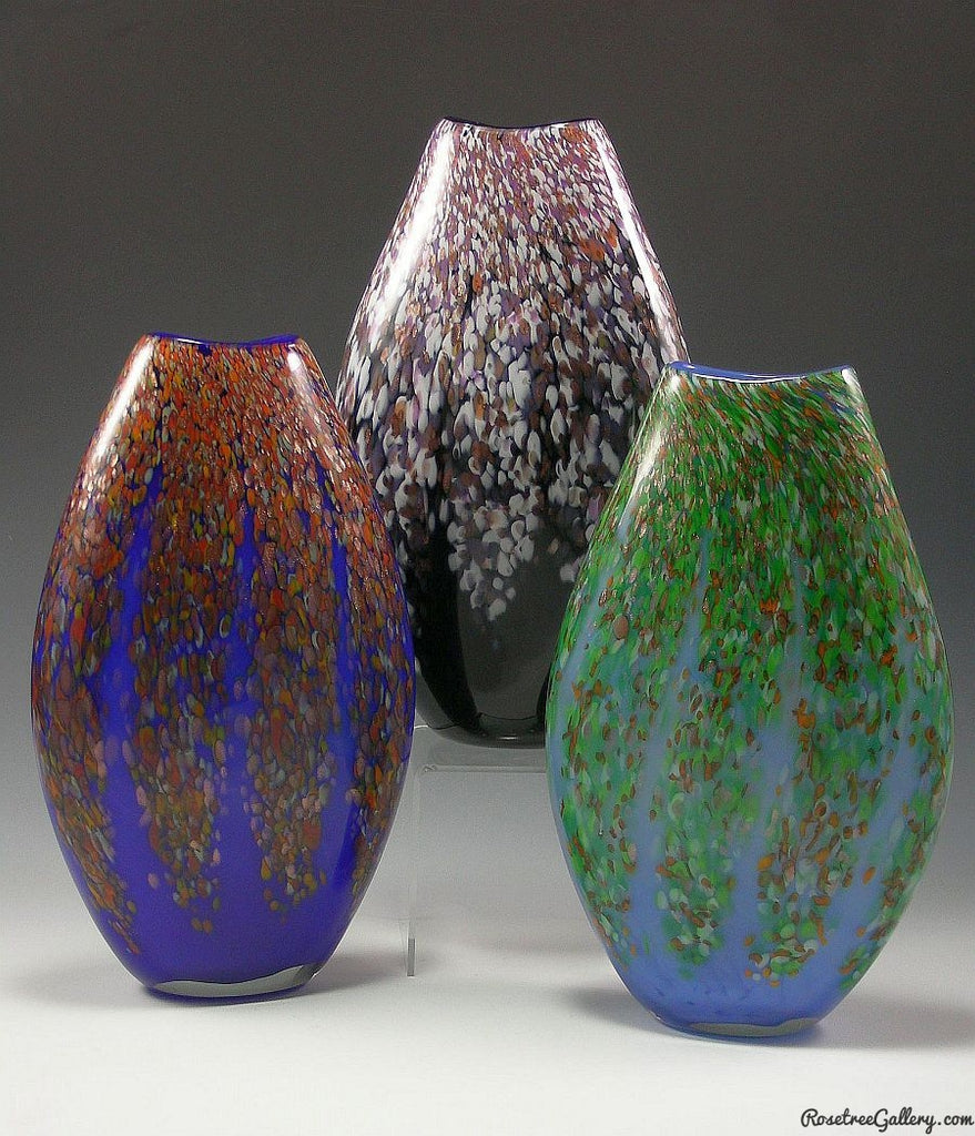 Wisteria Vases - Rosetree Blown Glass Studio and Gallery | New Orleans