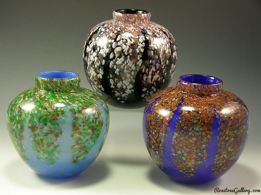 Wisteria Vases - Rosetree Blown Glass Studio and Gallery | New Orleans