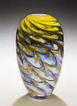 Tall Flat Optic Vase - Rosetree Blown Glass Studio and Gallery