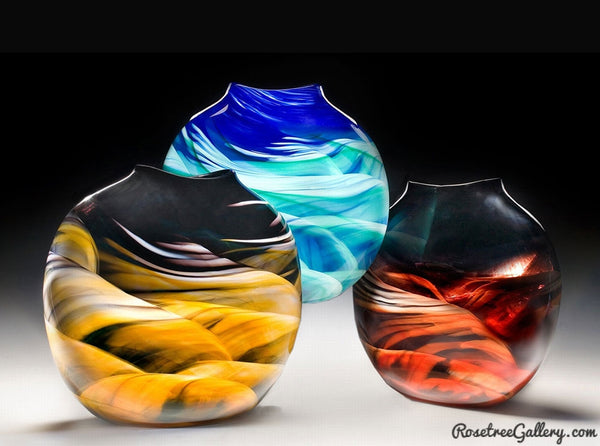 Medallion Vase - Rosetree Blown Glass Studio and Gallery | New Orleans