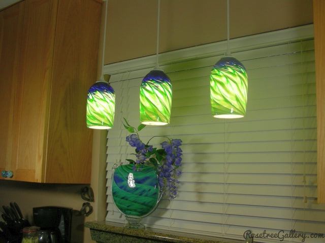 Optic Pendants - Rosetree Blown Glass Studio and Gallery | New Orleans
