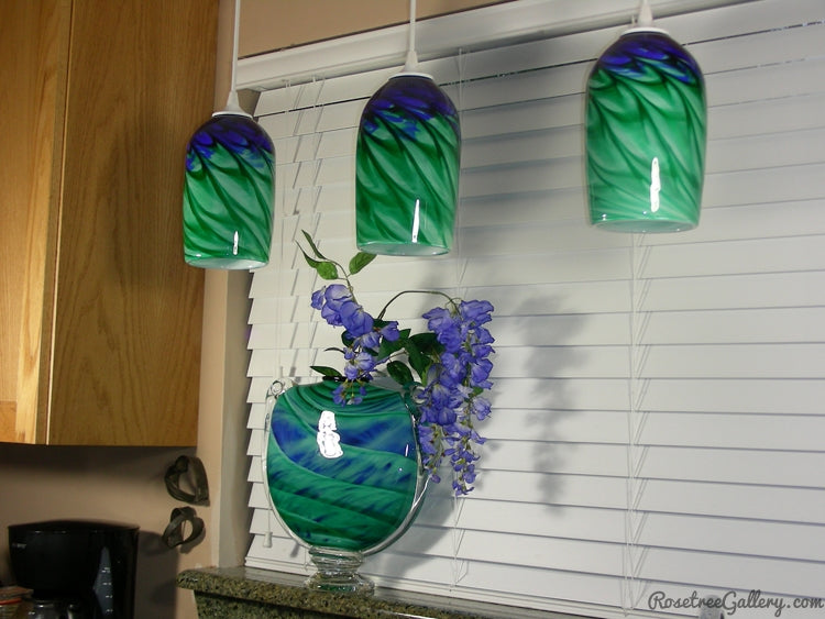 Optic Pendants - Rosetree Blown Glass Studio and Gallery | New Orleans