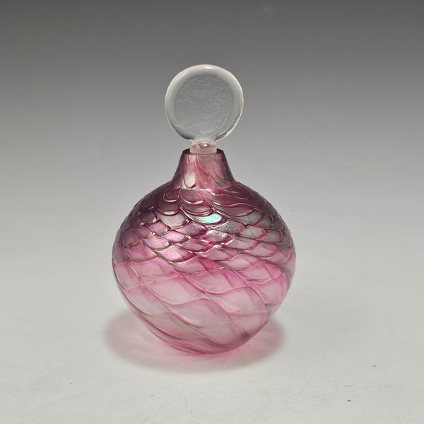 Round Optic Scent Bottle - Ruby - Rosetree Blown Glass Studio and Gallery