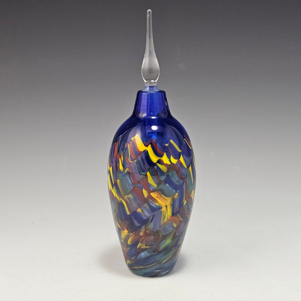 Lil Flame Scent Bottle - Blue - Rosetree Blown Glass Studio and Gallery