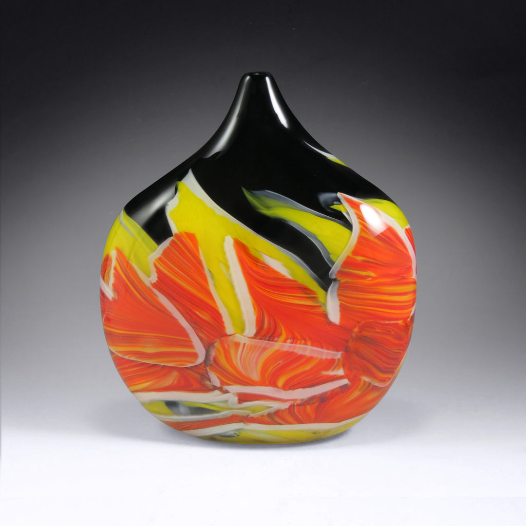 Tall Transformation Vases - Rosetree Blown Glass Studio and Gallery