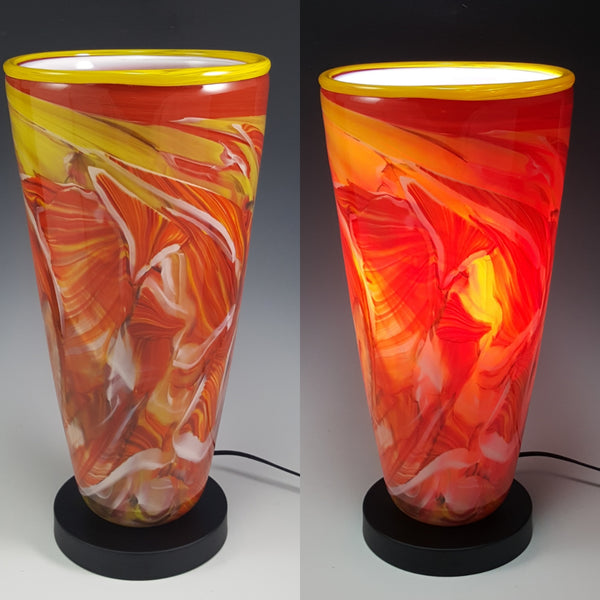 Transformation Uplight - Rosetree Blown Glass Studio and Gallery