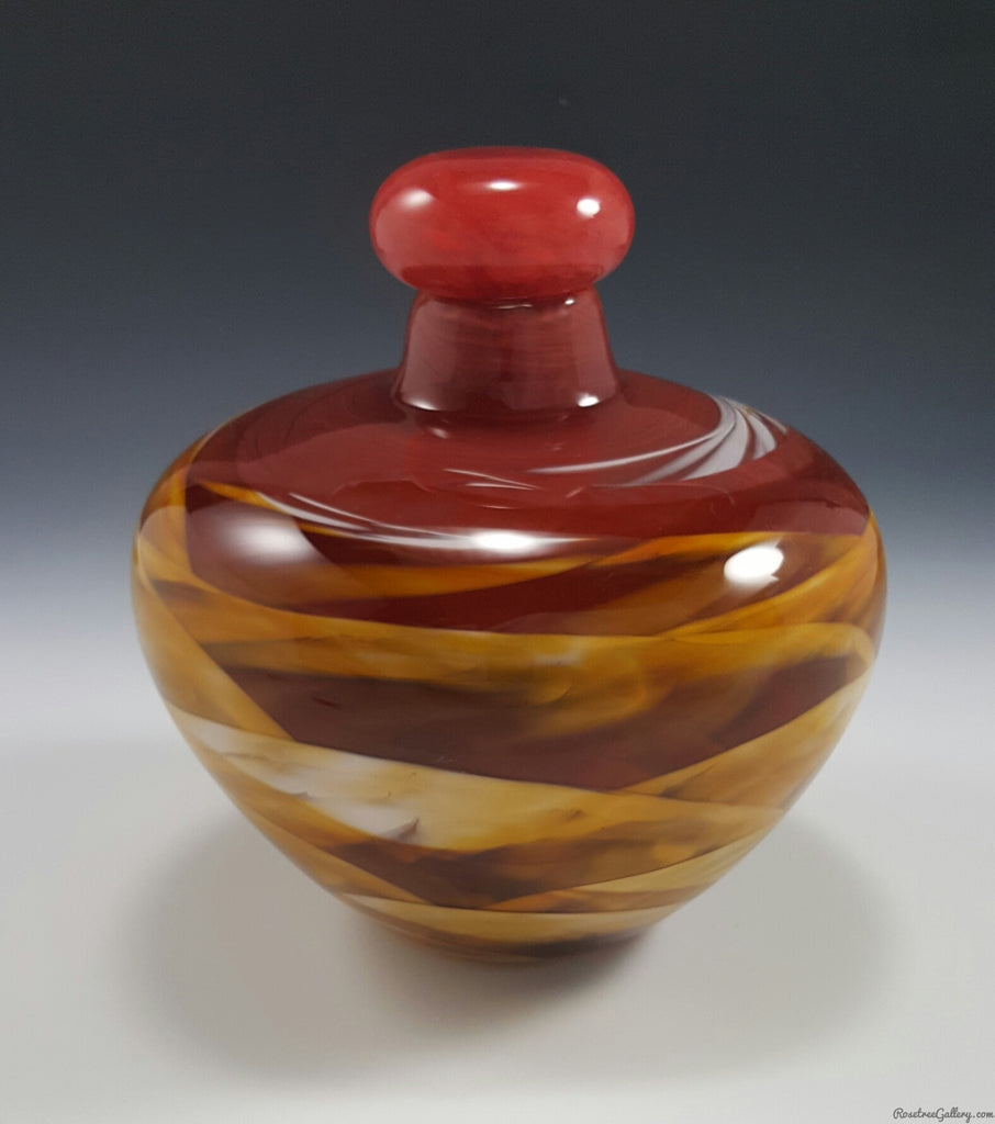 Navajo Urn - Rosetree Blown Glass Studio and Gallery | New Orleans