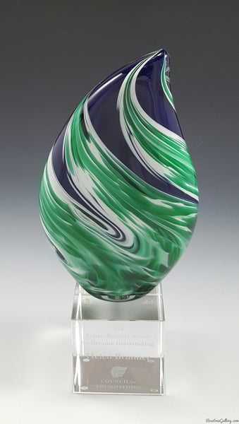 Pulled Flame Award - Rosetree Blown Glass Studio and Gallery | New Orleans