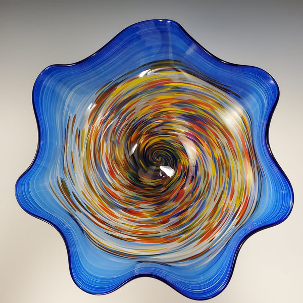 Fluted Primo Bowl - Rosetree Blown Glass Studio and Gallery | New Orleans