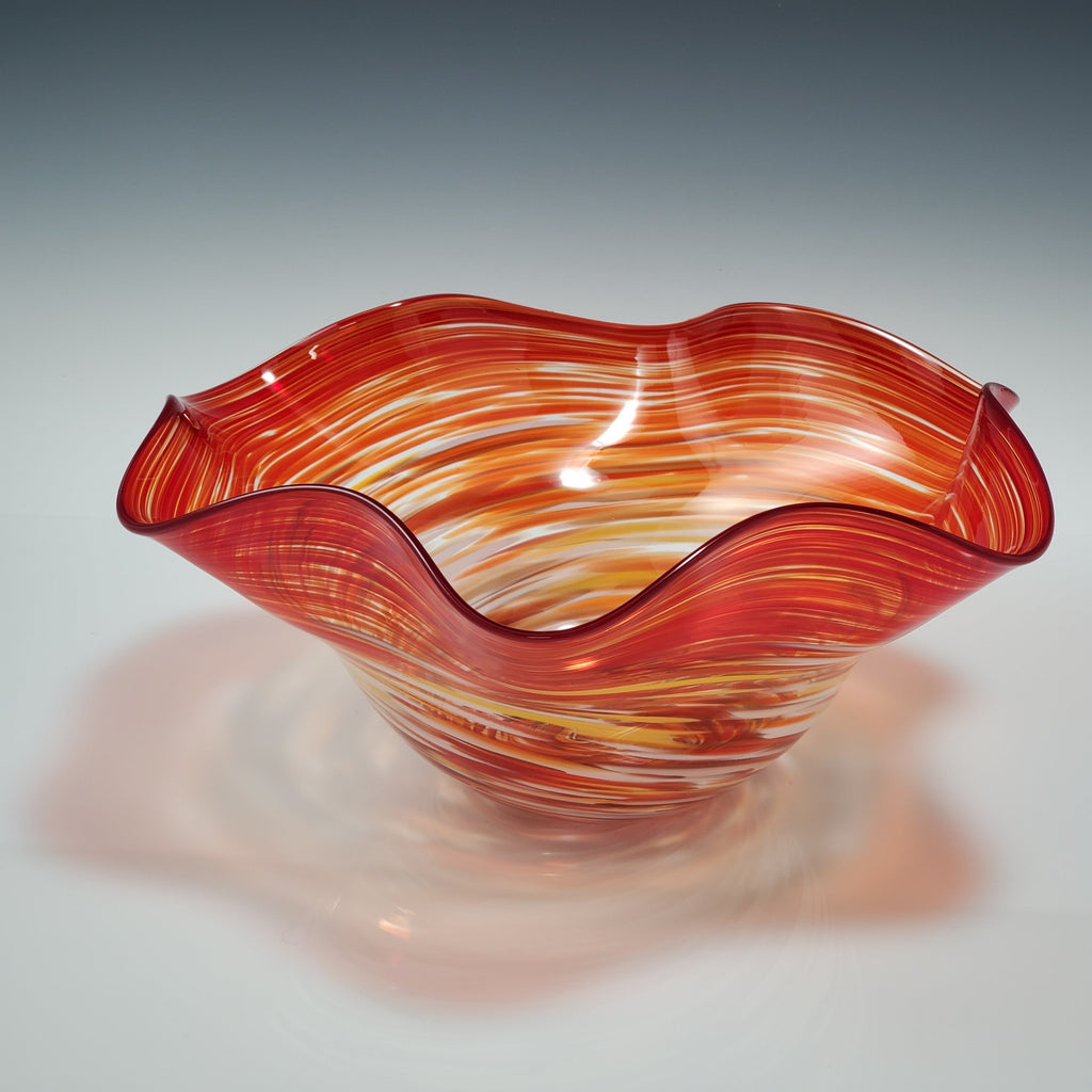 Fluted Primo Bowl - Rosetree Blown Glass Studio and Gallery | New Orleans