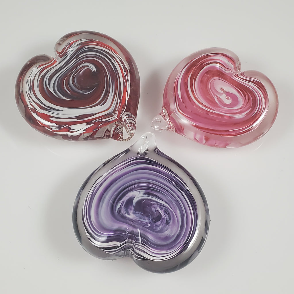Heart Paperweight - Rosetree Blown Glass Studio and Gallery | New Orleans