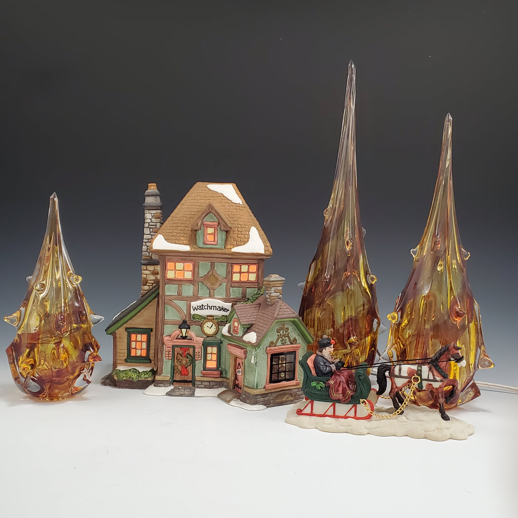 Regal Christmas Trees - Rosetree Blown Glass Studio and Gallery
